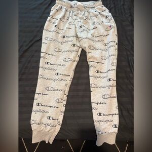 Champion Grey and black Logo Joggers